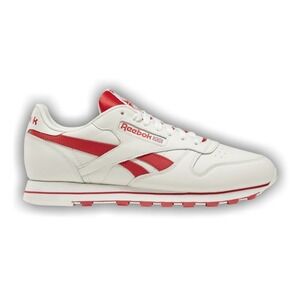Reebok‎ Classic Leather Polo Court Sneakers White Red Mens Size 12 Retro Shoes